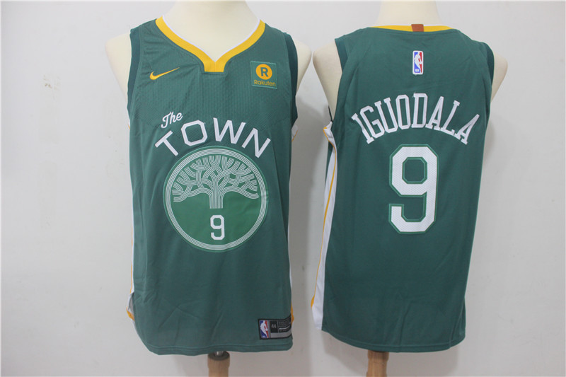 Men Golden State Warriors #9 Iguodala Green Game Nike NBA Jerseys